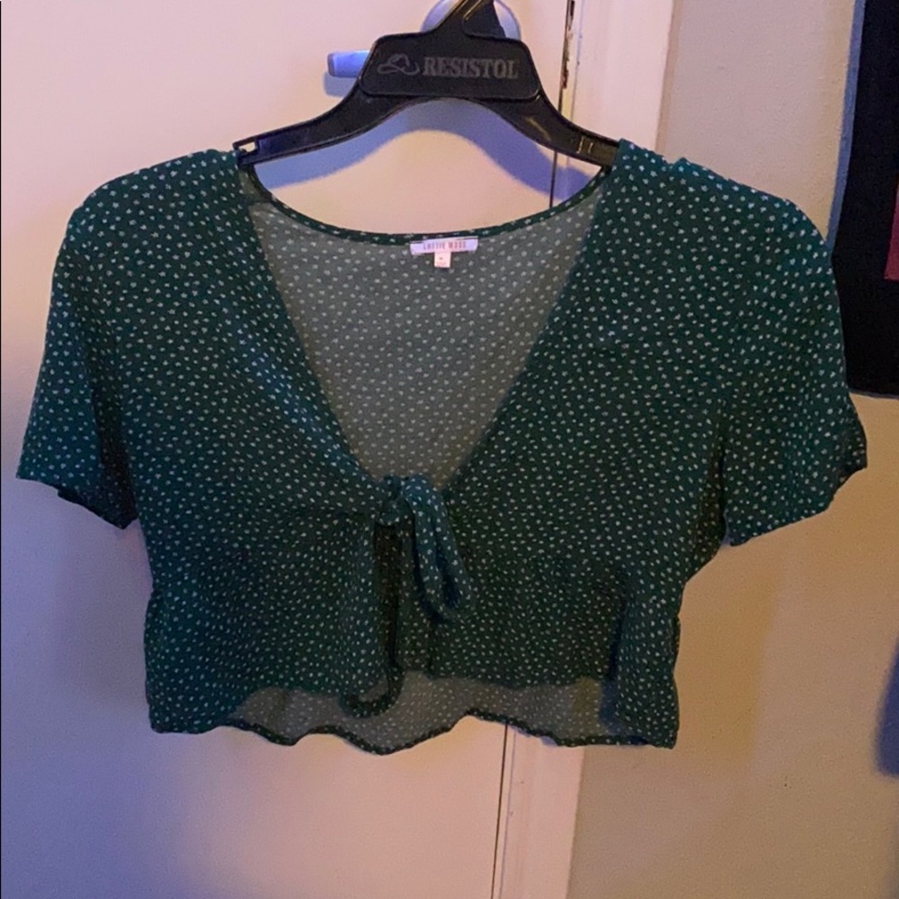 lottie moss tie front top - Picture 1 of 4